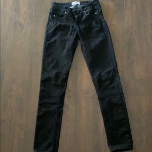 Paige Peg Skinny Black Jeans